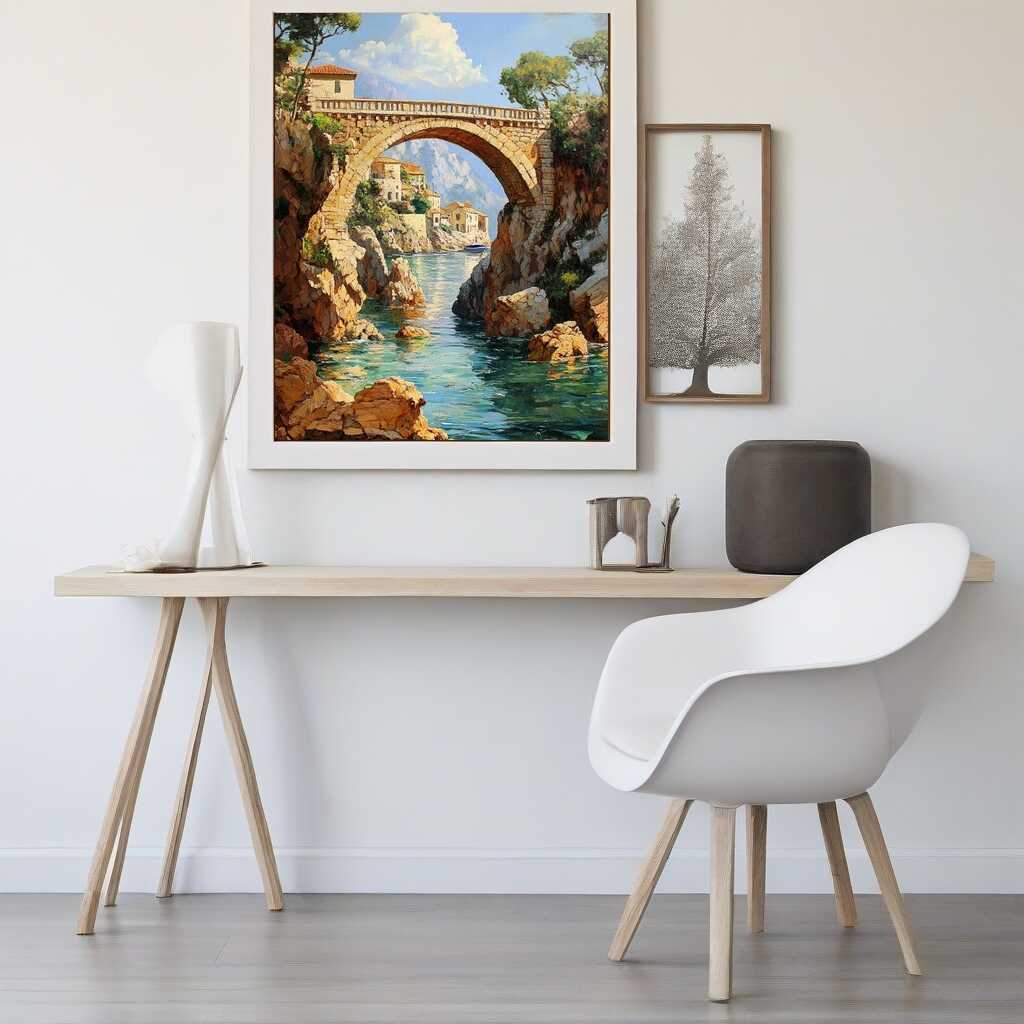 Paint by Numbers - Mediterranean idyll, sea bridge