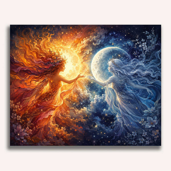 Paint by Numbers - Sun's kiss and moon's glow