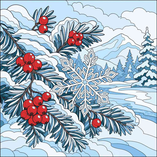 Paint by Numbers - Winter magic – quiet elegance