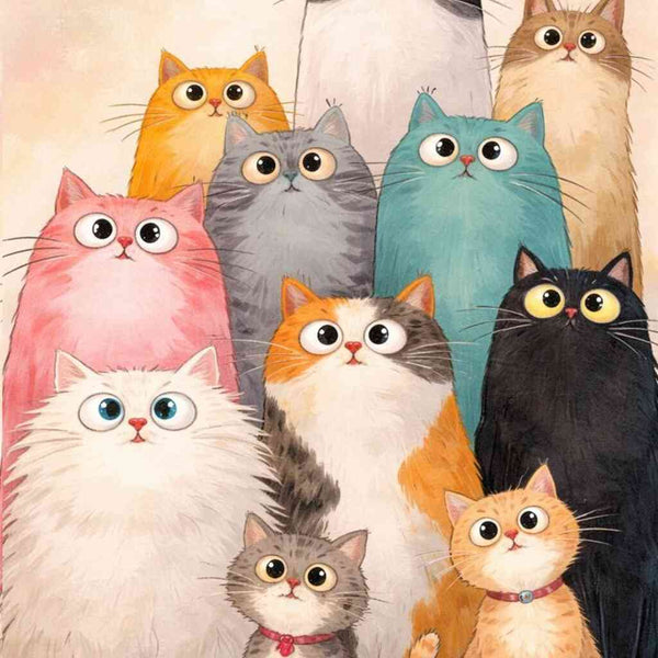 Paint by Numbers - Enchanting Cat Gang