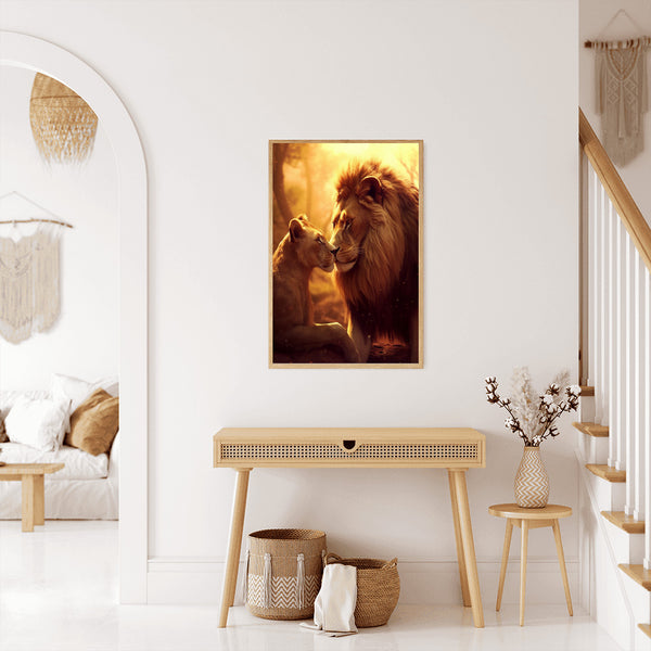 Lion and lioness - Paint by Numbers