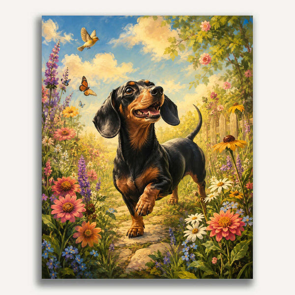 Paint by Numbers - A pleasant stroll in the flower garden