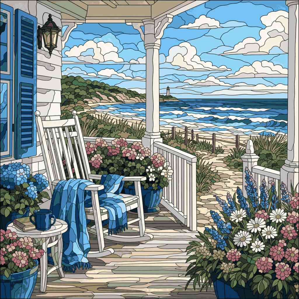 Paint by Numbers - Oasis by the Sea – Mediterranean Harmony