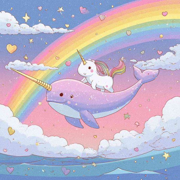 Paint by Numbers - Dream flight over the rainbow sea