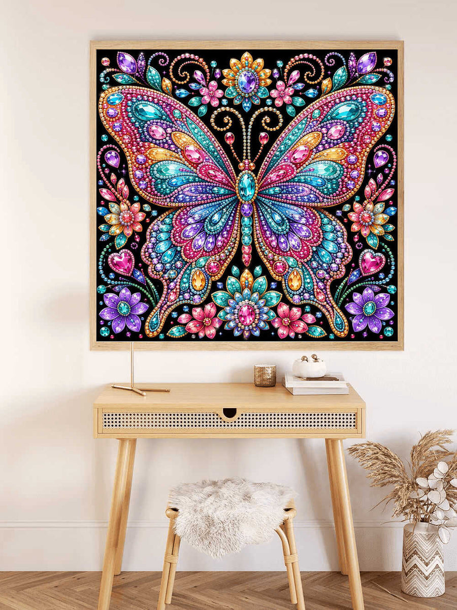 Paint by Numbers - Jeweled Wings, Sparkling Fantasy