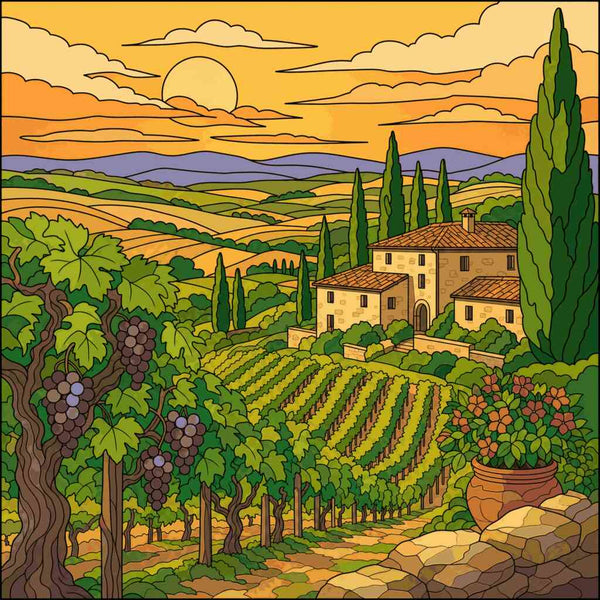 Paint by Numbers - Golden silence in Tuscany