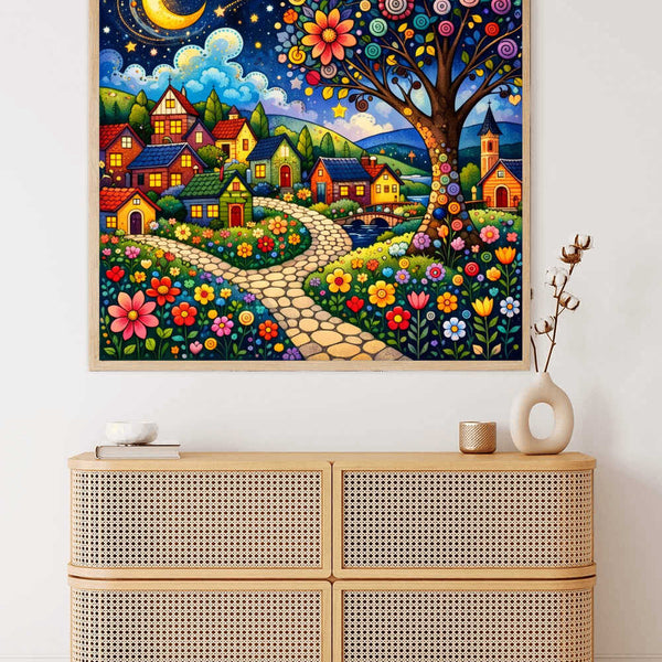 Paint by Numbers - A magical night in the flower village