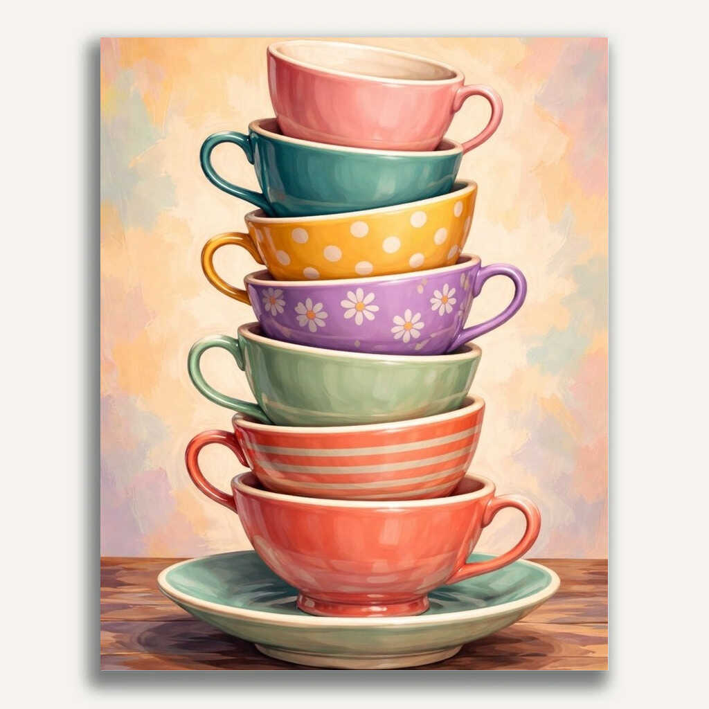 Paint by Numbers - Cup tower