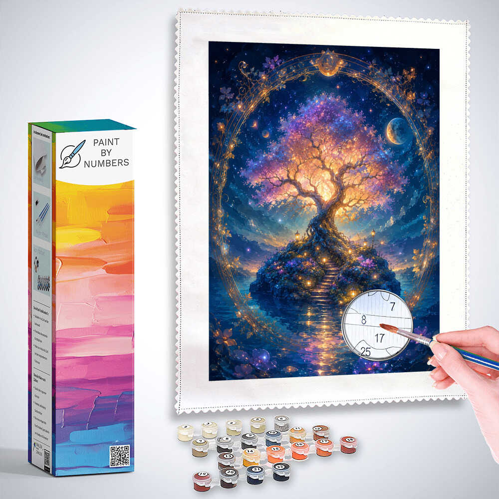 Paint by Numbers - The luminous dream tree