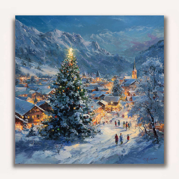 Paint by Numbers - Winter magic in the glow of lights
