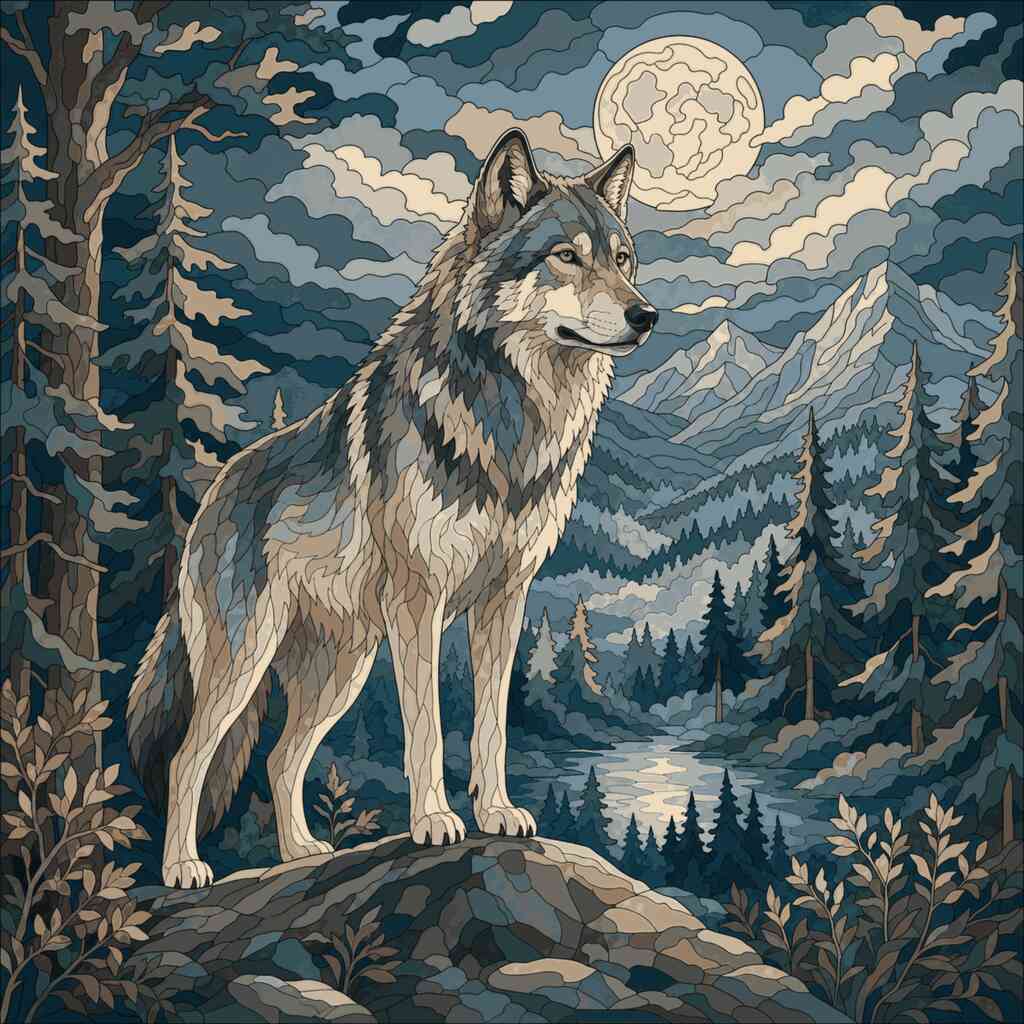 Paint by Numbers - The Guardian of the Moonlight