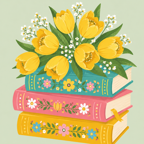 Flowerbooks, set of 4 - Mini paint by numbers