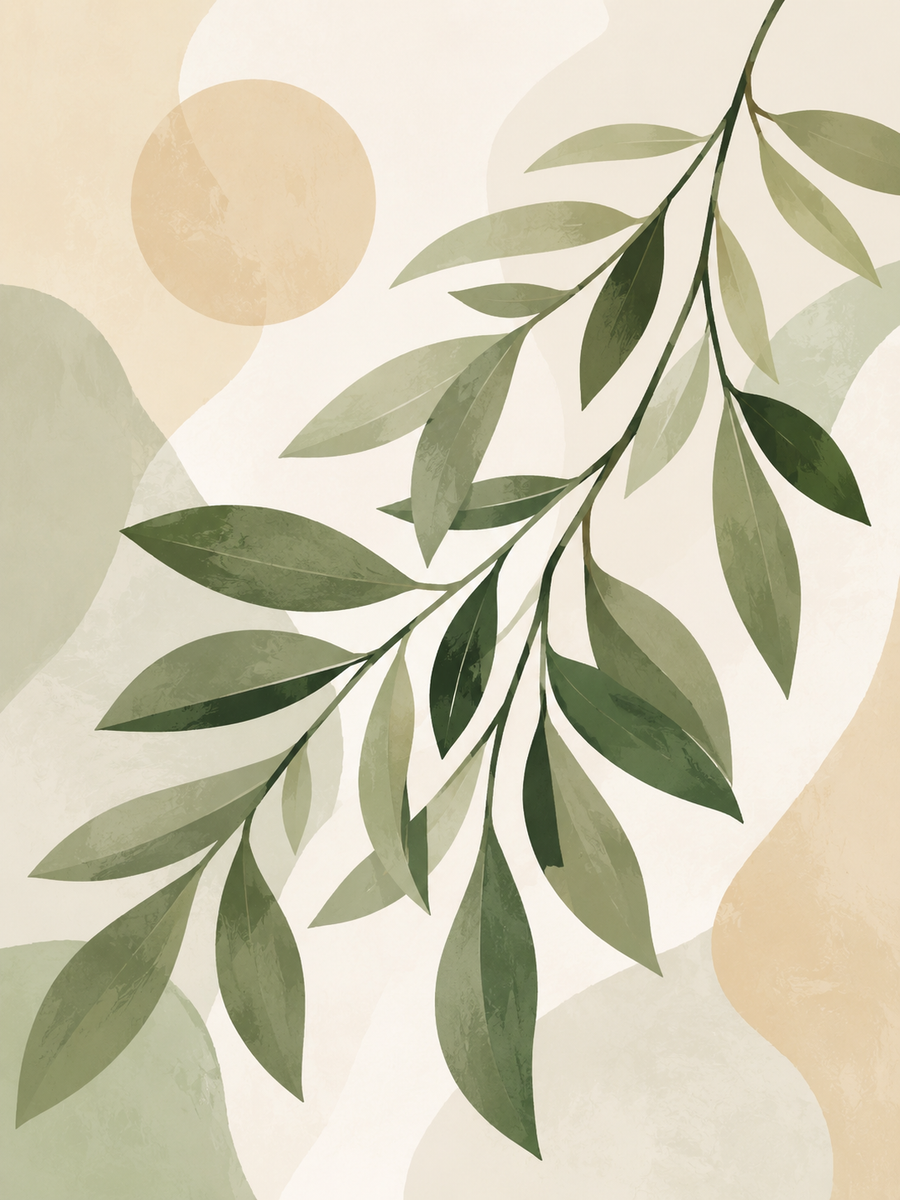Botanical Harmony, set of 4 - Mini paint by numbers