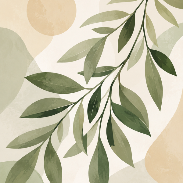 Botanical Harmony, set of 4 - Mini paint by numbers