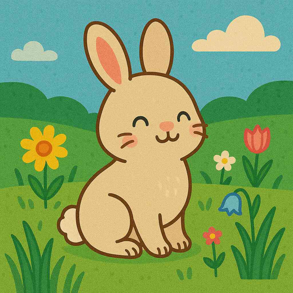 Paint by Numbers - Spring joy in Rabbitland