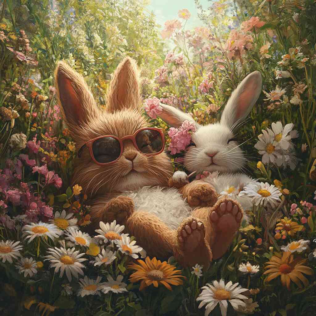 Paint by Numbers - Sunbathing in a floral dream