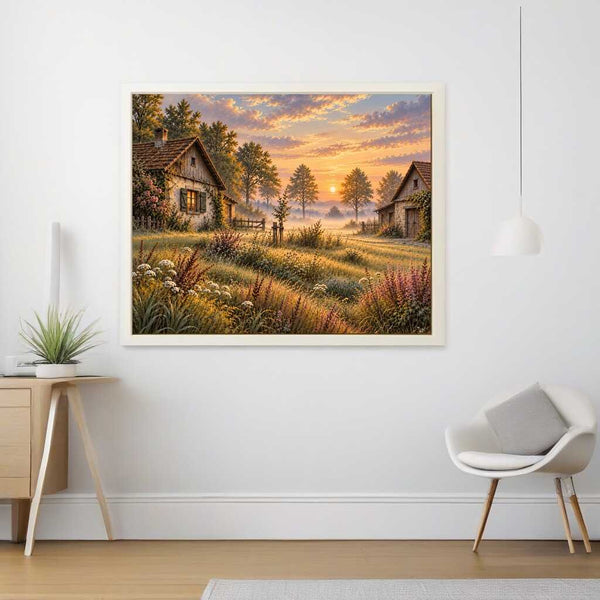 Paint by Numbers - Morning stillness in the country garden