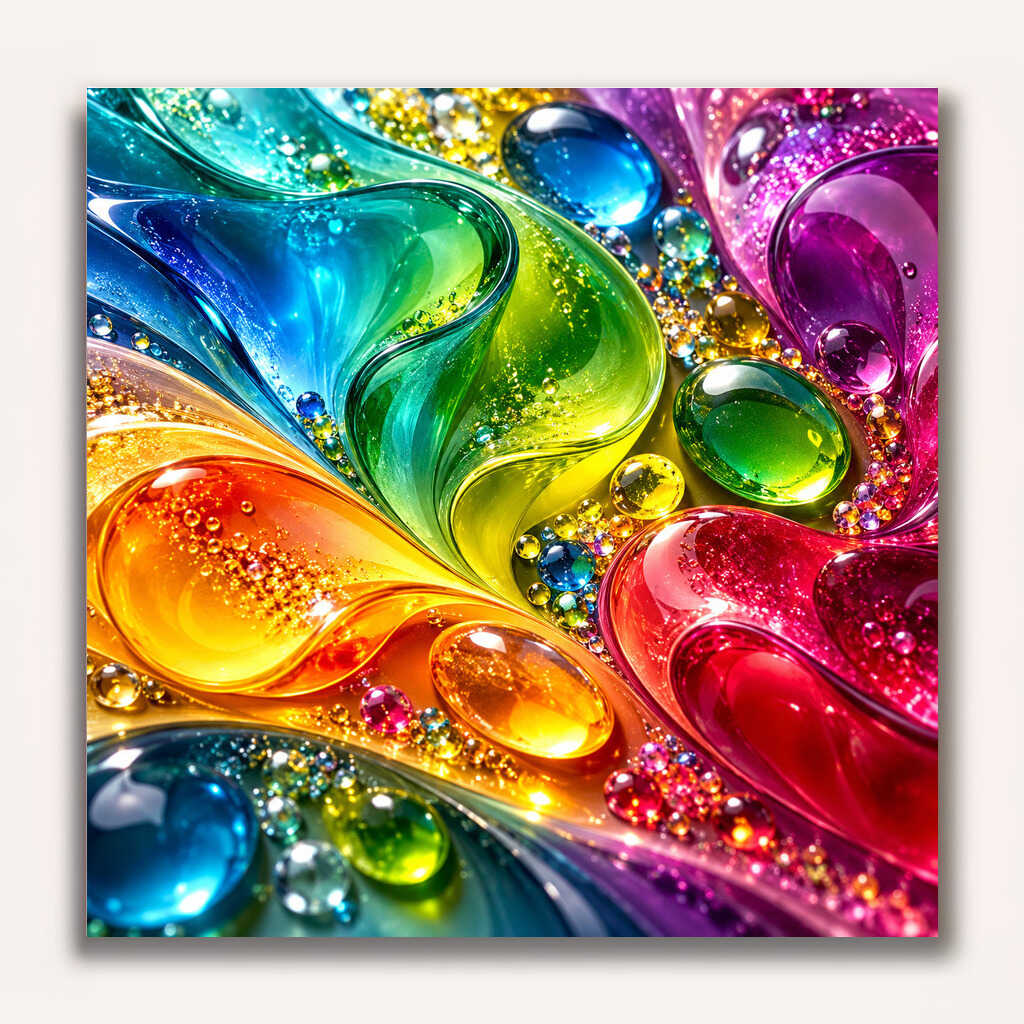 Paint by Numbers - Colorful rain