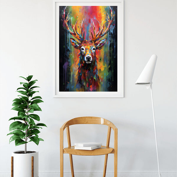 Deer, Colorful - Paint by Numbers