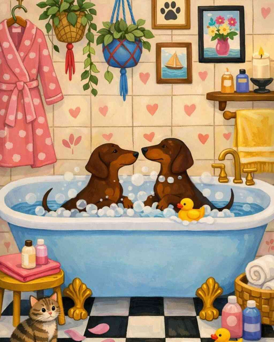Paint by Numbers - Bathing pleasure in the heart