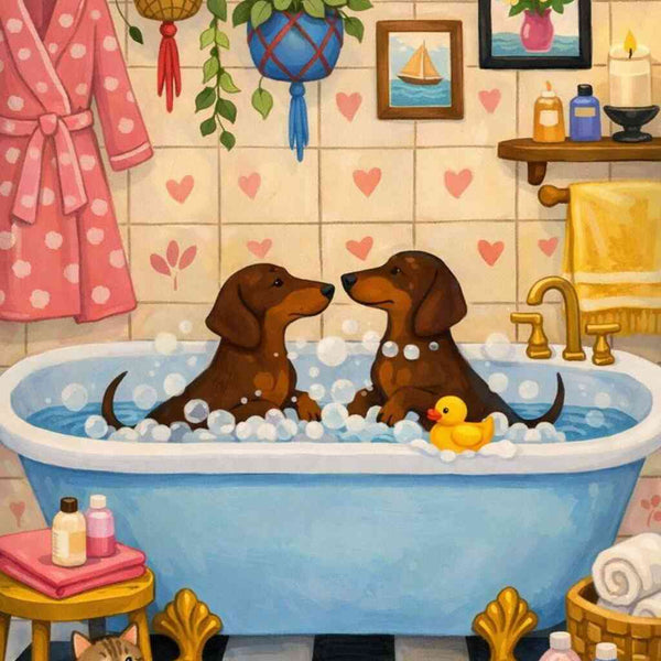 Paint by Numbers - Bathing pleasure in the heart