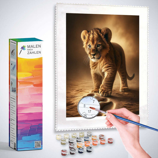 Paint by Numbers - Little lion, big footprint