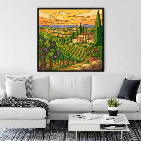 Paint by Numbers - Golden silence in Tuscany