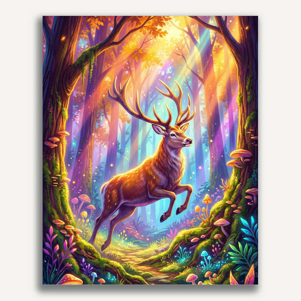 Paint by Numbers - The magical light of the forest