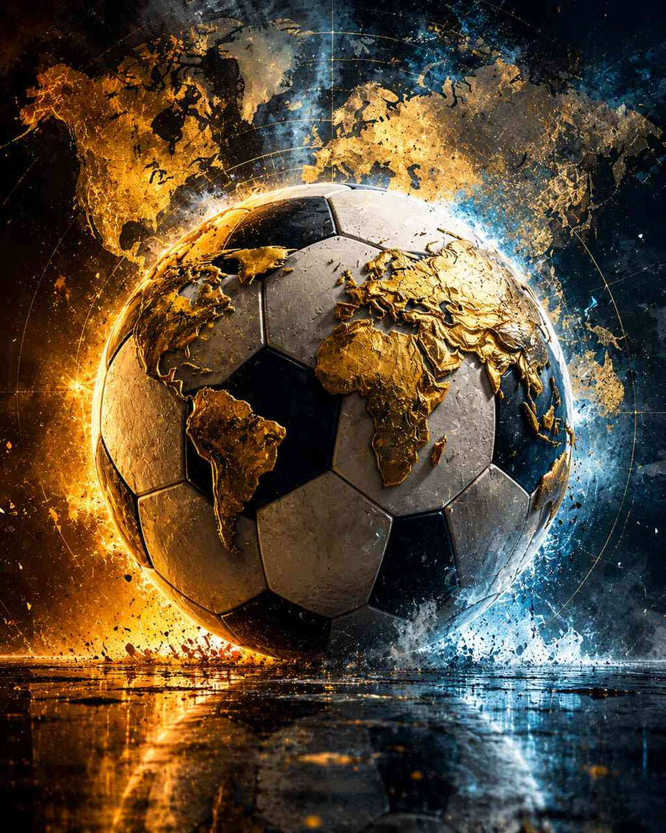 Paint by Numbers - Golden world of football