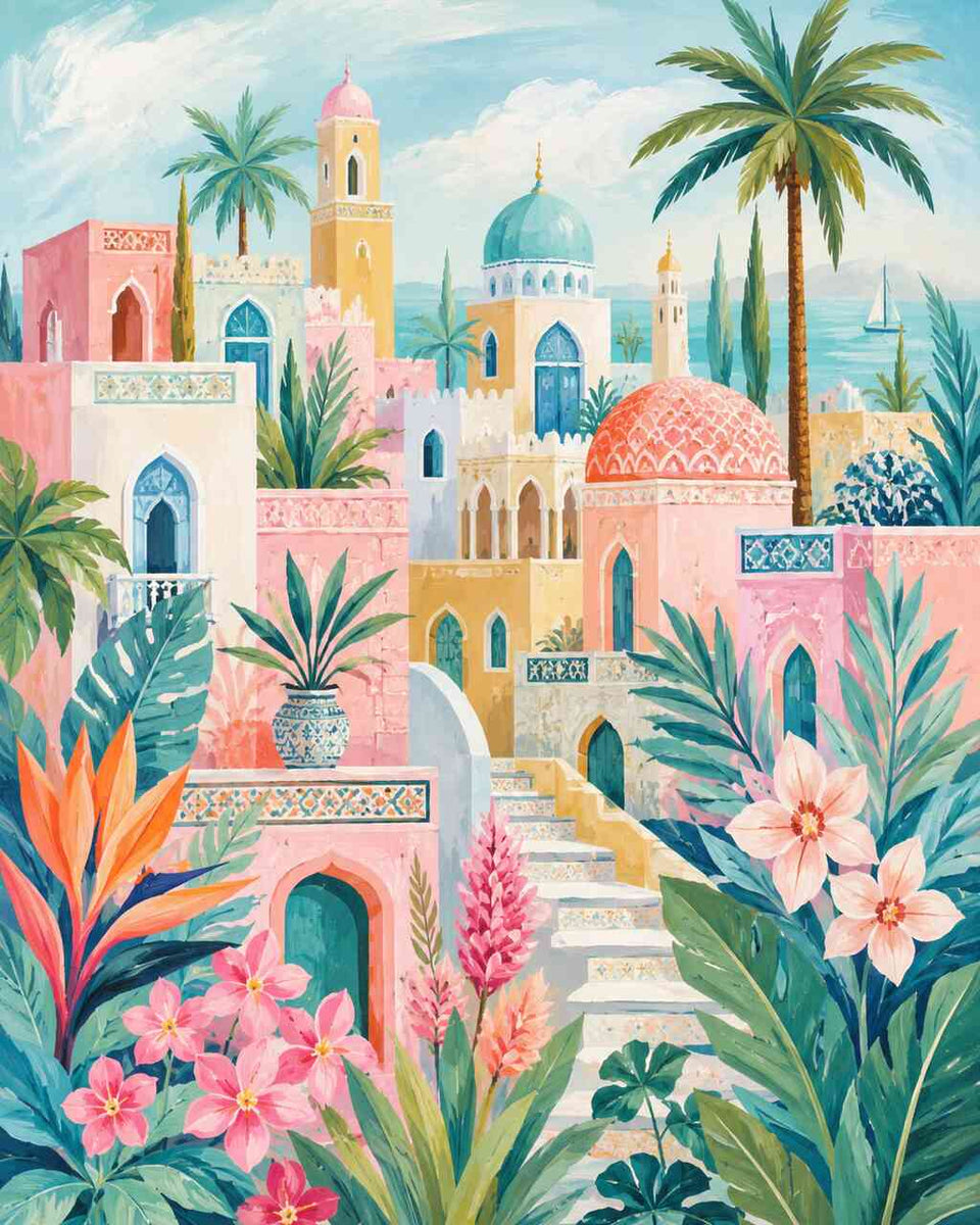 Paint by Numbers - A dreamlike oasis on the Mediterranean
