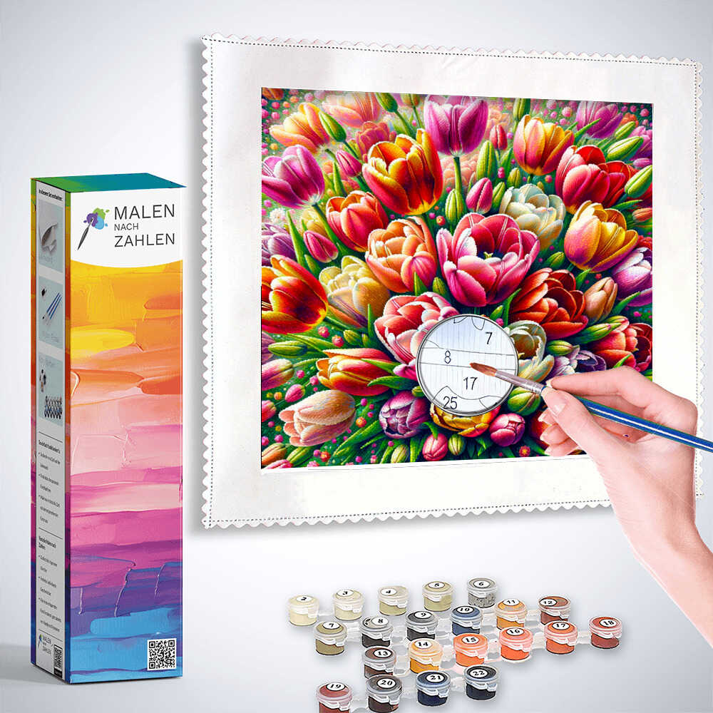 Paint by Numbers - Fantastic Tulips Bouquet