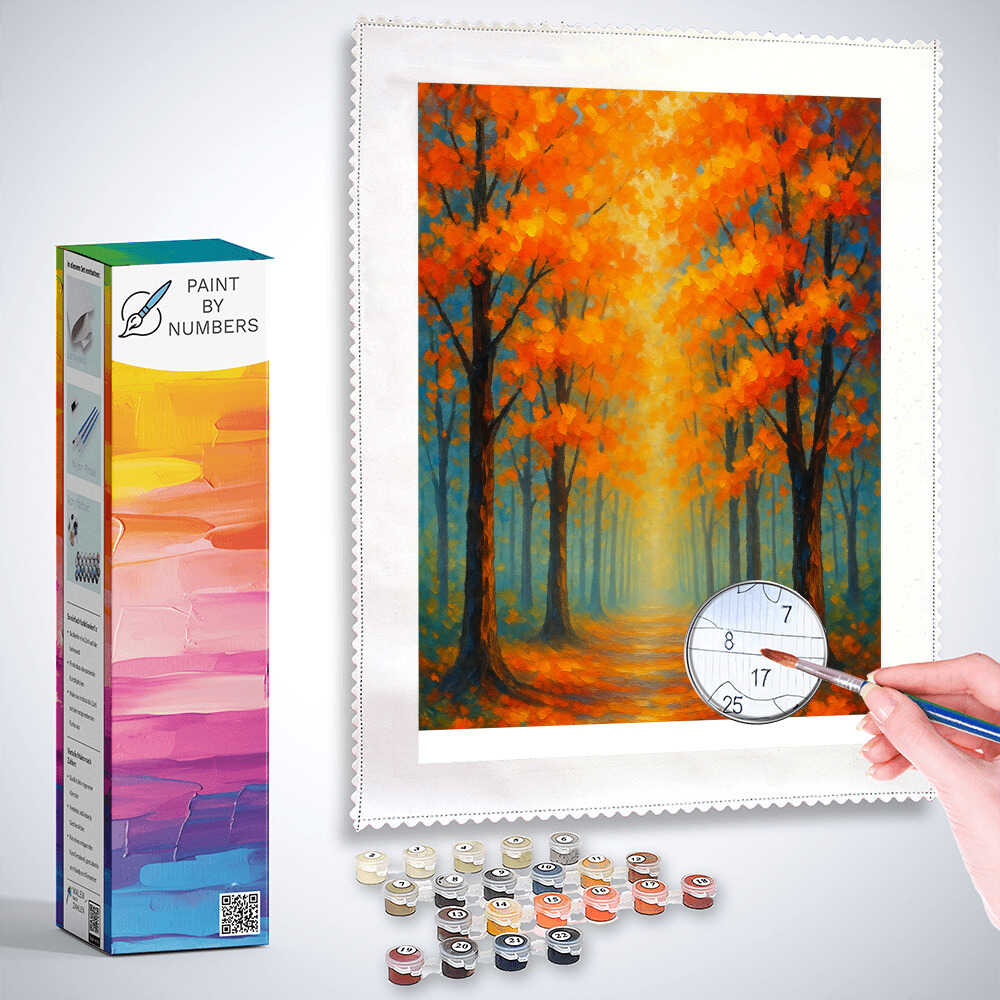 Paint by Numbers - Autumn dreams in the light