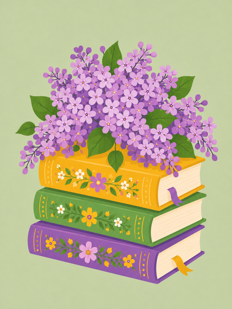 Flowerbooks, set of 4 - Mini paint by numbers