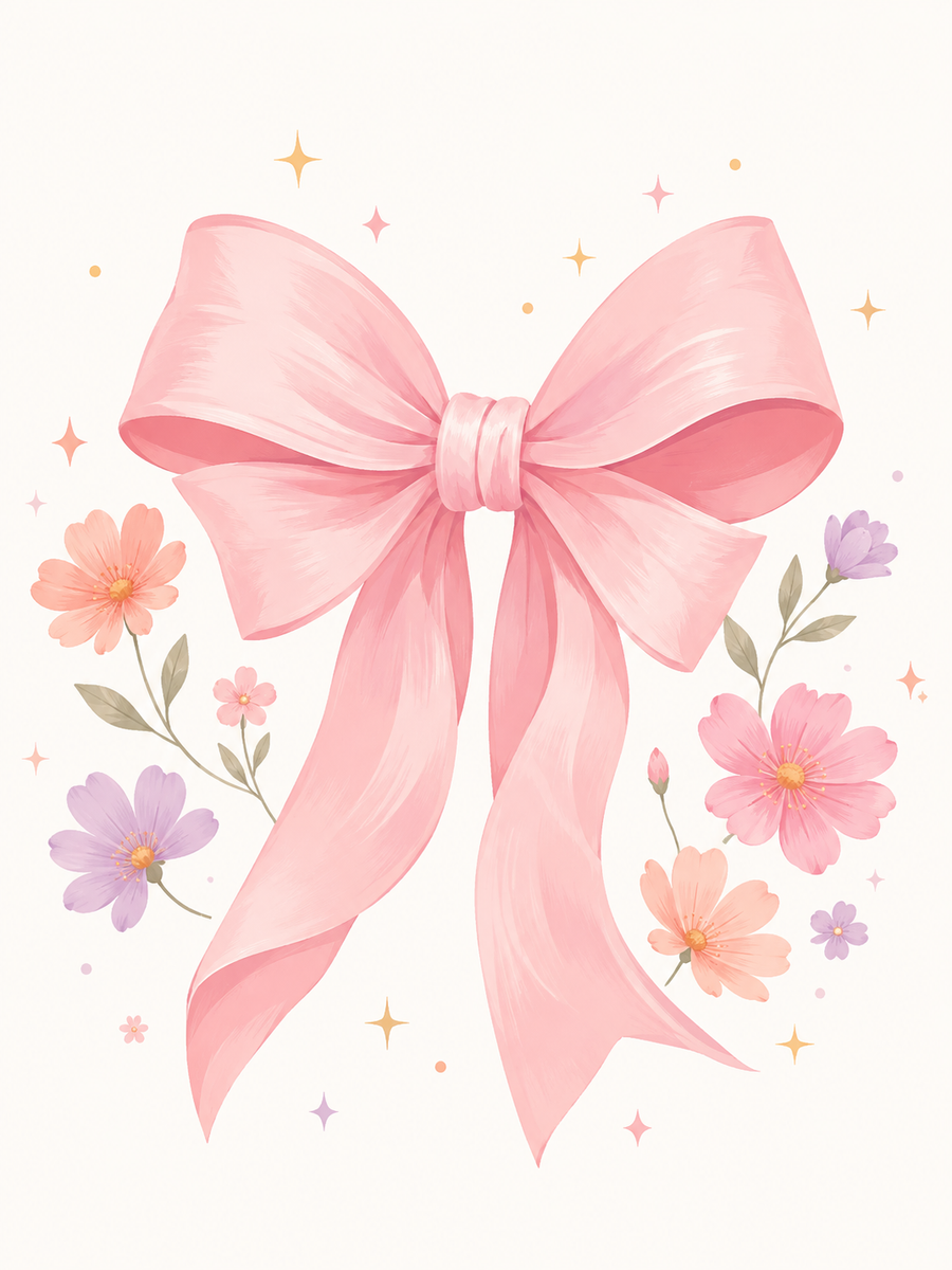 Pretty in rose, set of 4 - Mini paint by numbers
