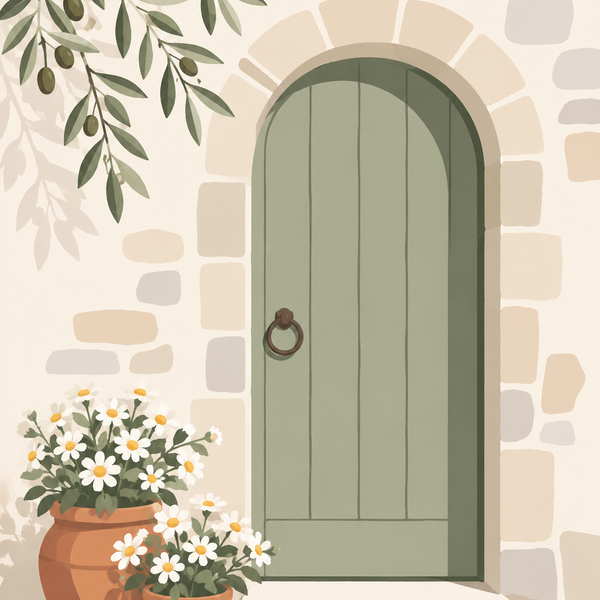 doors, set of 4 - Mini paint by numbers