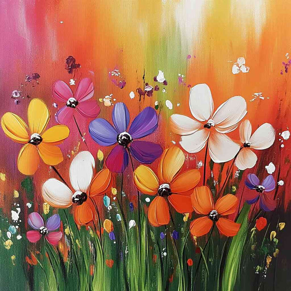 Paint by Numbers - Blooming whisper of color, abstract