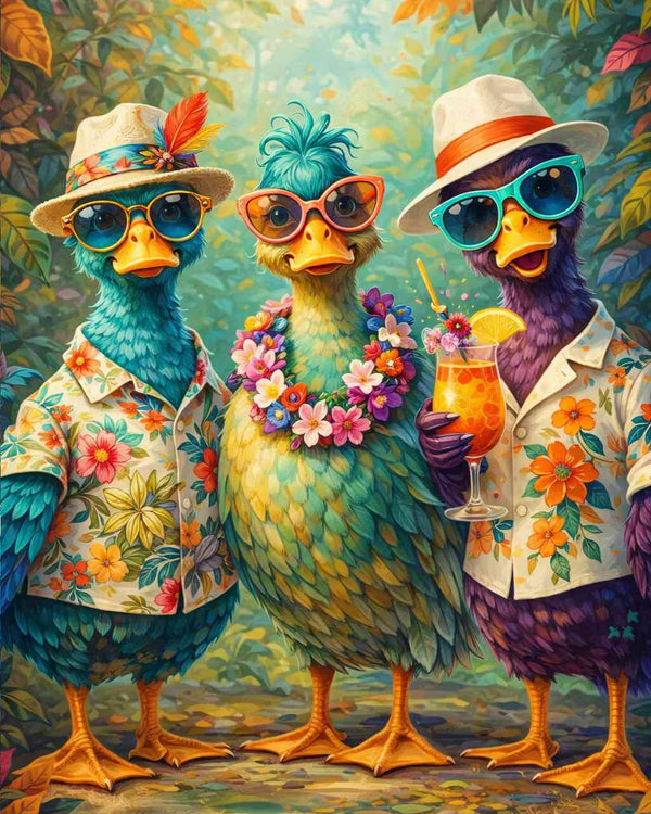 Paint by Numbers - Tropical Friendship – A Summer Full of Joy