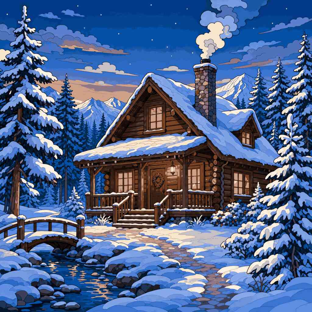 Paint by Numbers - Winter magic of silence