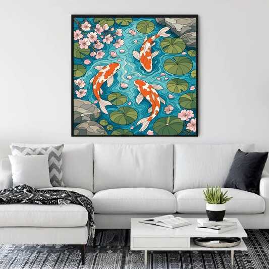 Paint by Numbers - Harmony in the water paradise