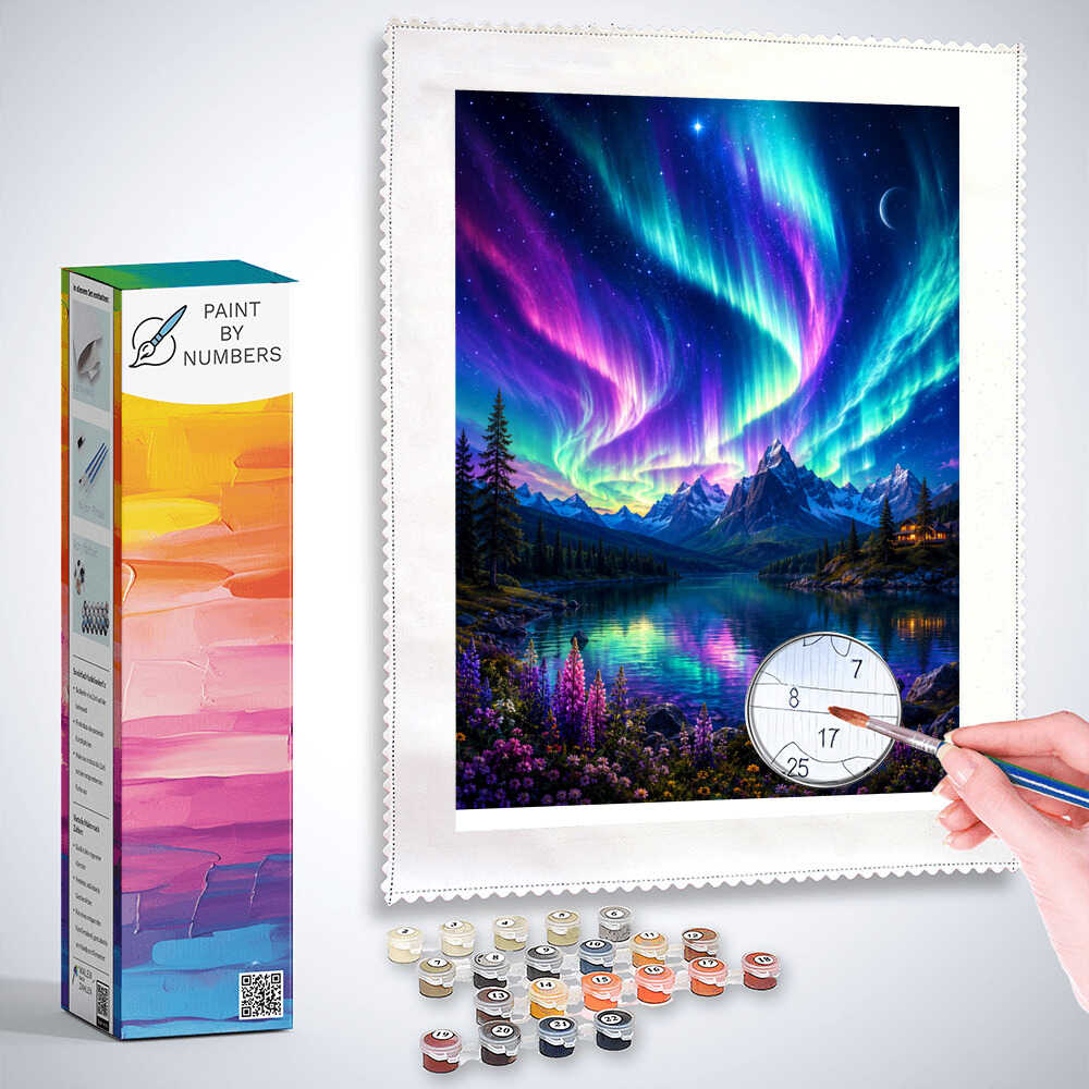 Paint by Numbers - Magic of the Northern Lights