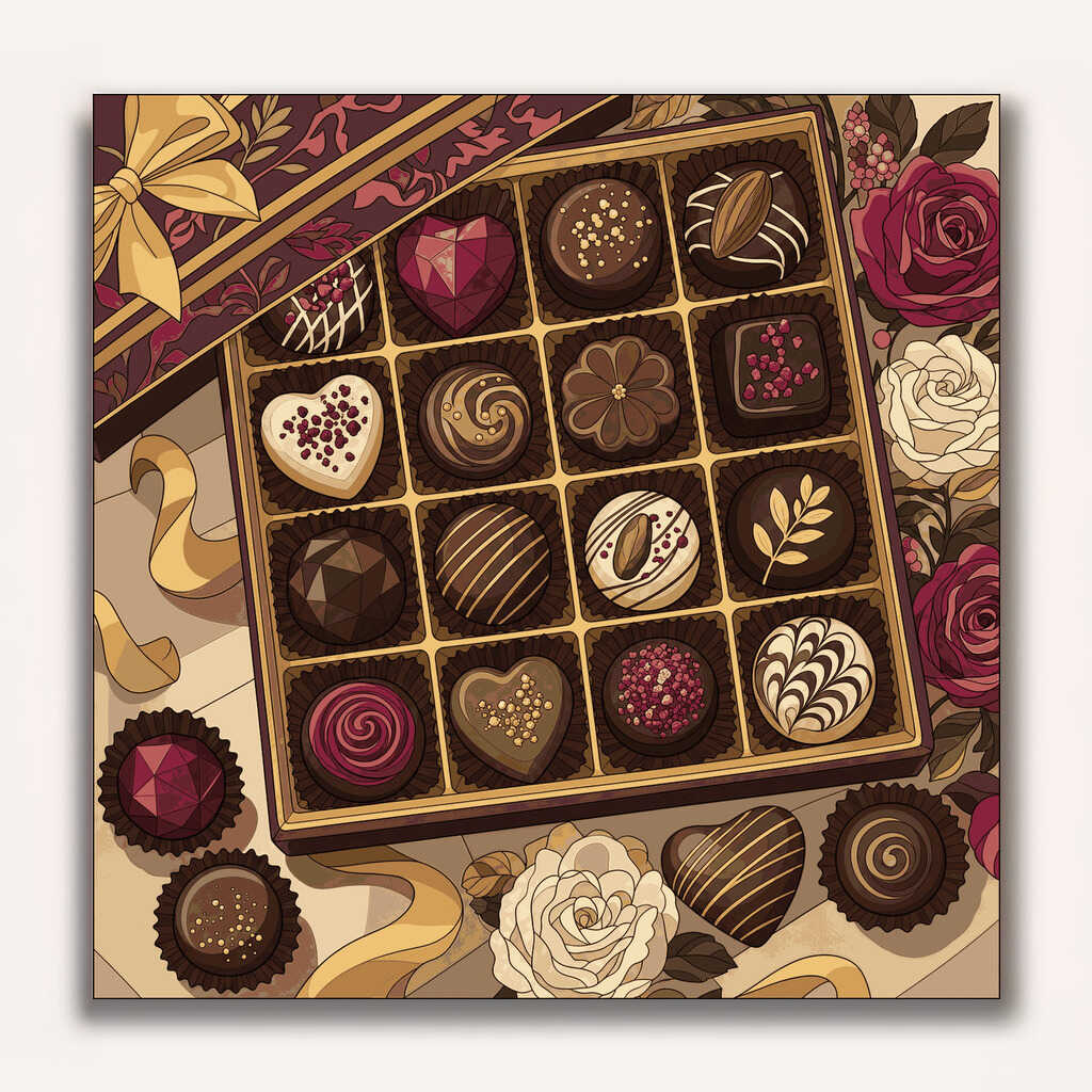 Paint by Numbers - Sweet temptation – chocolate dreams