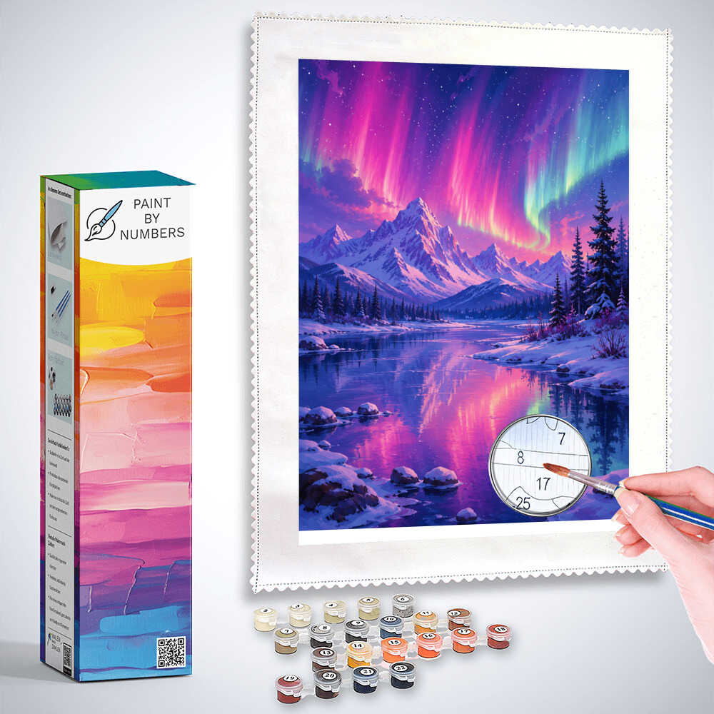 Paint by Numbers - Dance of the Northern Lights