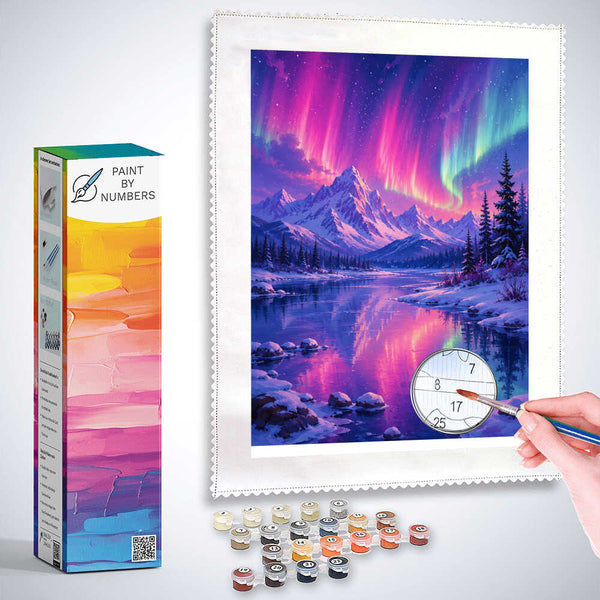 Paint by Numbers - Dance of the Northern Lights