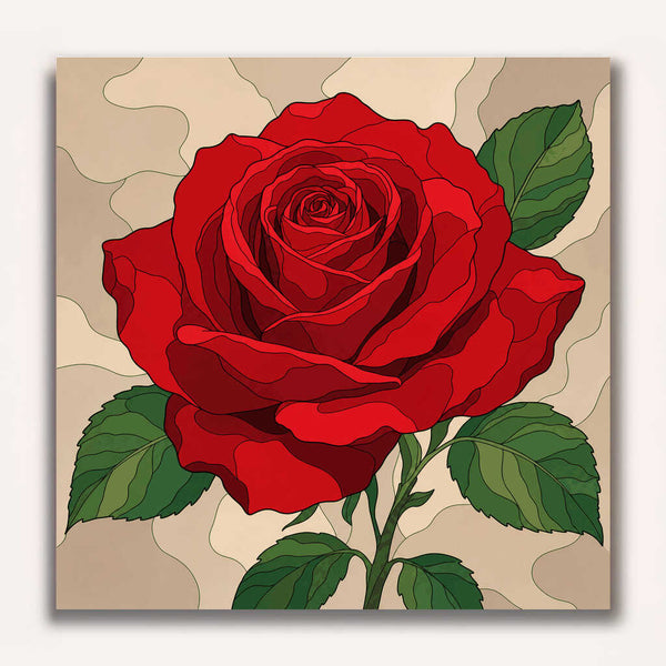 Paint by Numbers - Eternal bloom – The red rose
