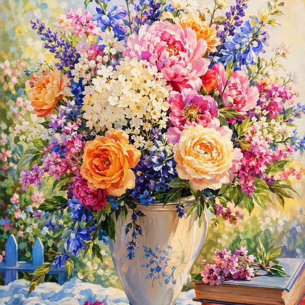 Paint by Numbers - Floral splendor of memory