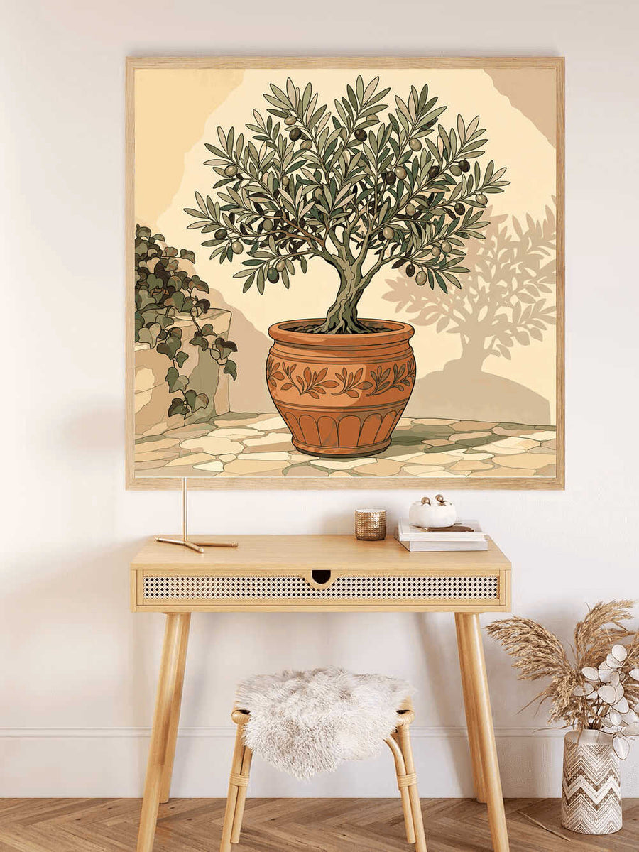 Paint by Numbers - Mediterranean sun – peace in the olive pot