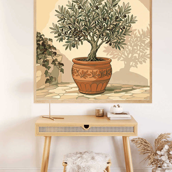 Paint by Numbers - Mediterranean sun – peace in the olive pot