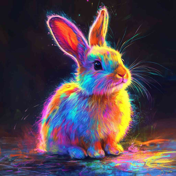 Paint by Numbers - Playful bunny
