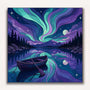 Paint by Numbers - Northern Lights Magic – Silent Night by the Lake
