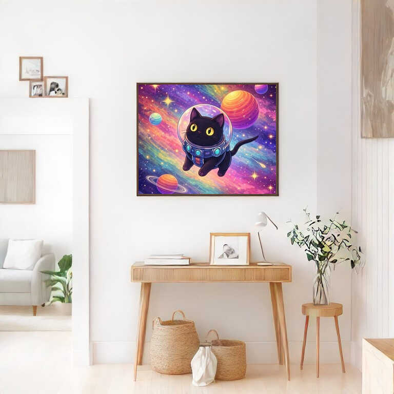 Paint by Numbers - Galactic adventurousness, cat